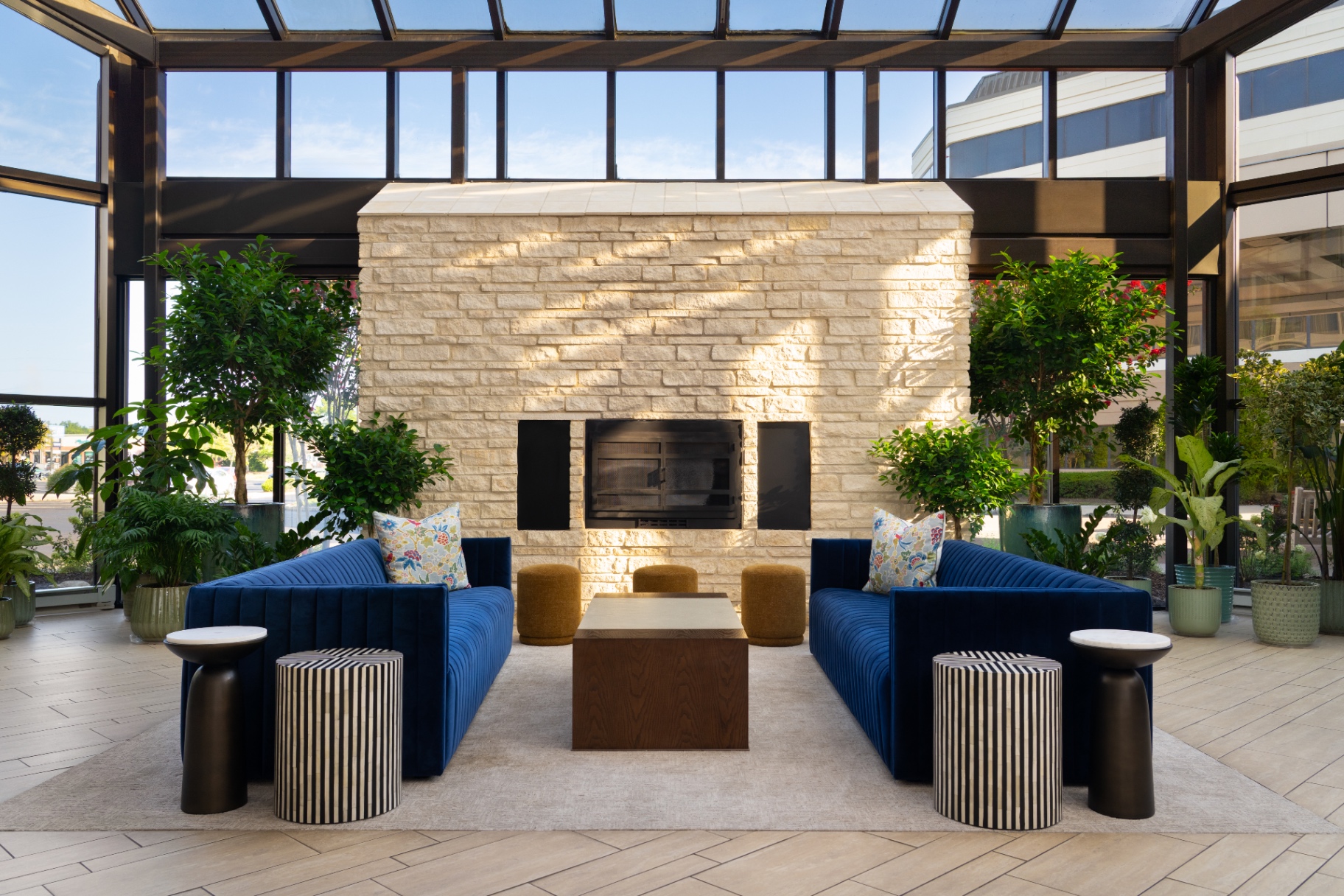 DoubleTree by Hilton Fairfield atrium lobby