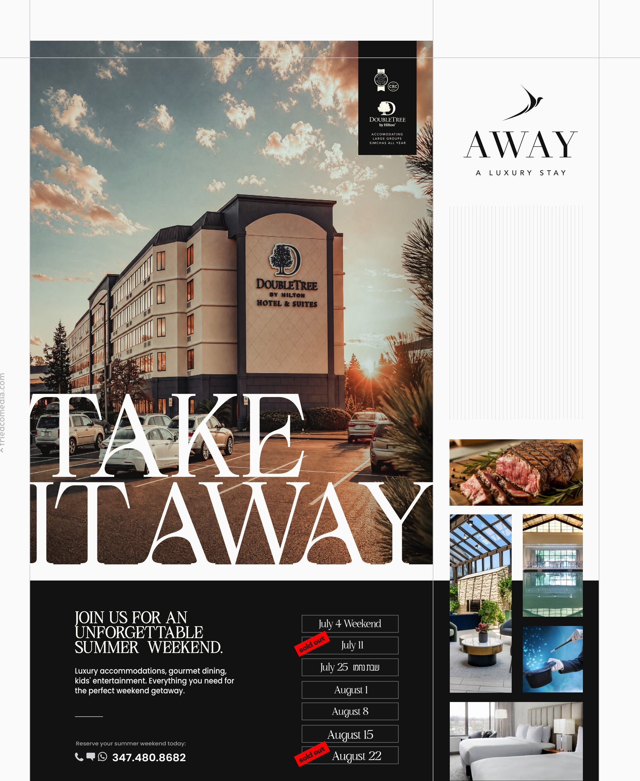 Away — Summer 2026 program ad